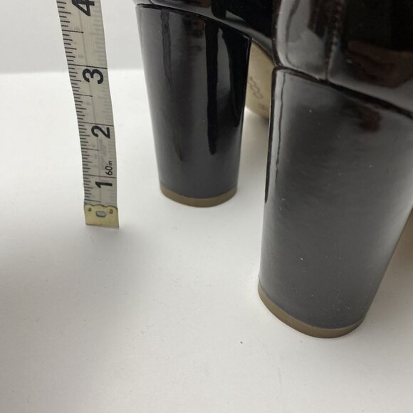 ECCO Brown Patent Leather Block Heel Pumps Size 39 - Picture 5 of 6